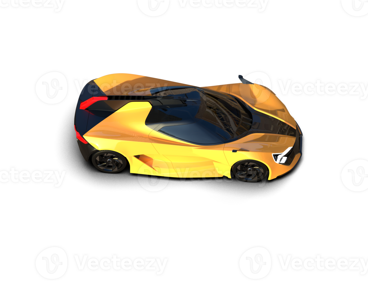 Realistic sport car isolated on background. 3d rendering - illustration png