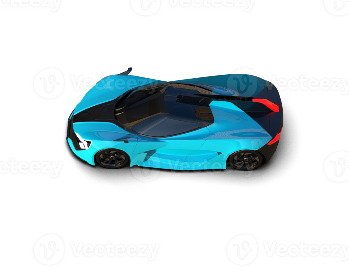 Realistic sport car isolated on background. 3d rendering - illustration png