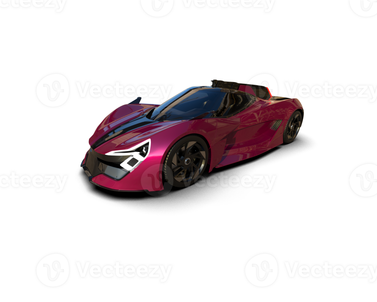 Realistic sport car isolated on background. 3d rendering - illustration png
