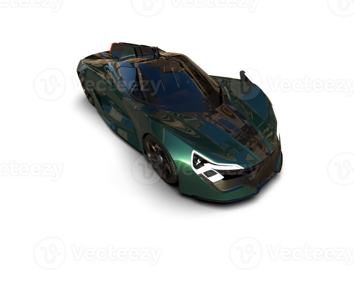 Realistic sport car isolated on background. 3d rendering - illustration png
