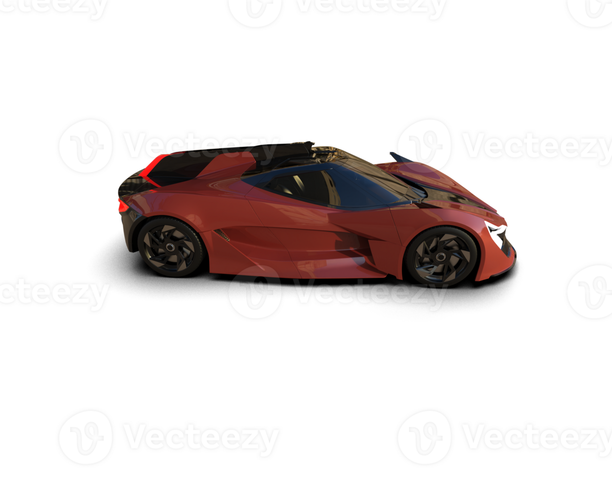 Realistic sport car isolated on background. 3d rendering - illustration png