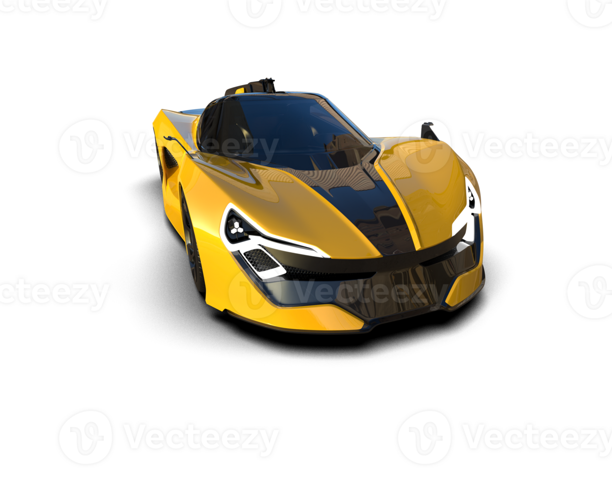 Realistic sport car isolated on background. 3d rendering - illustration png
