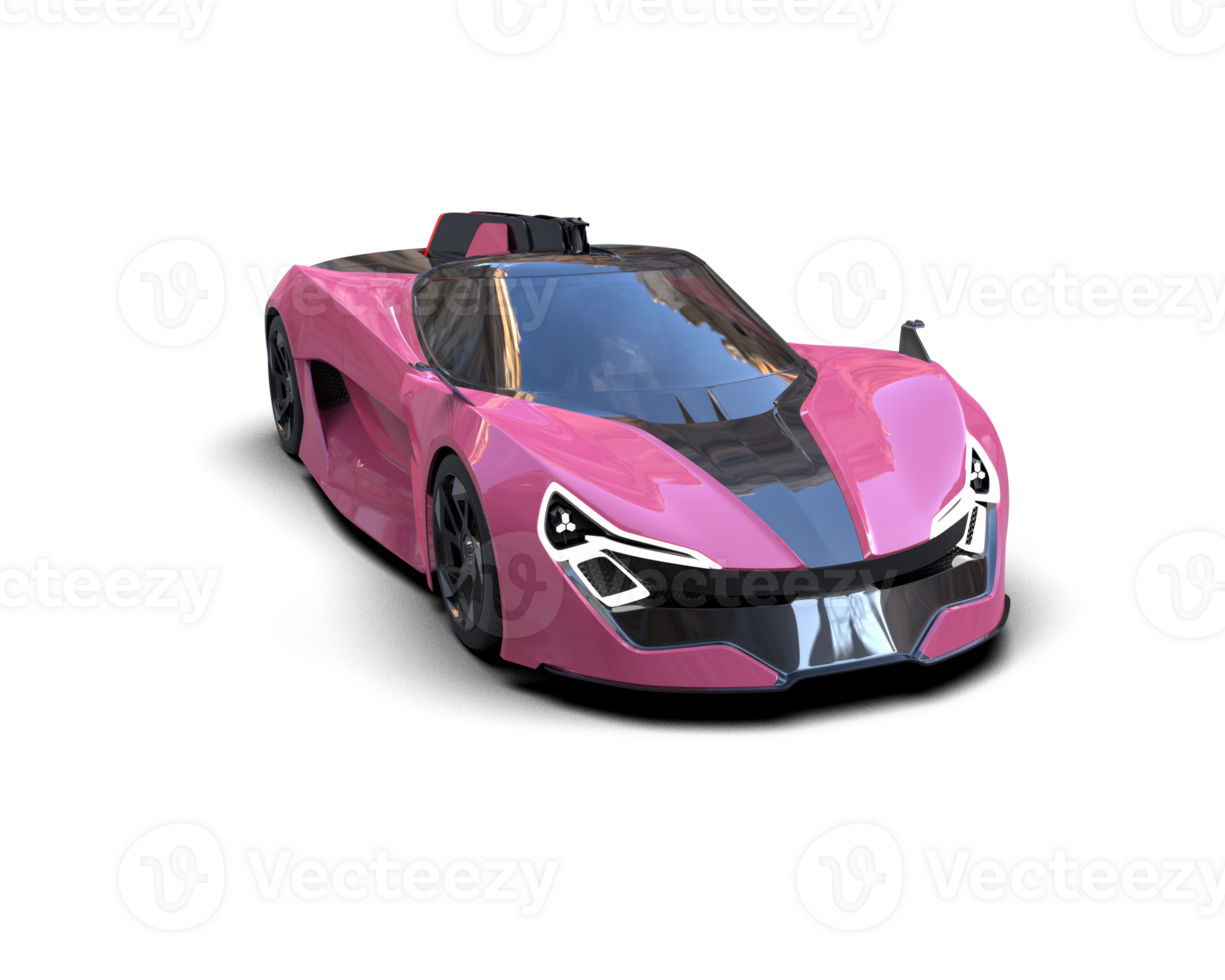 Realistic sport car isolated on background. 3d rendering - illustration png