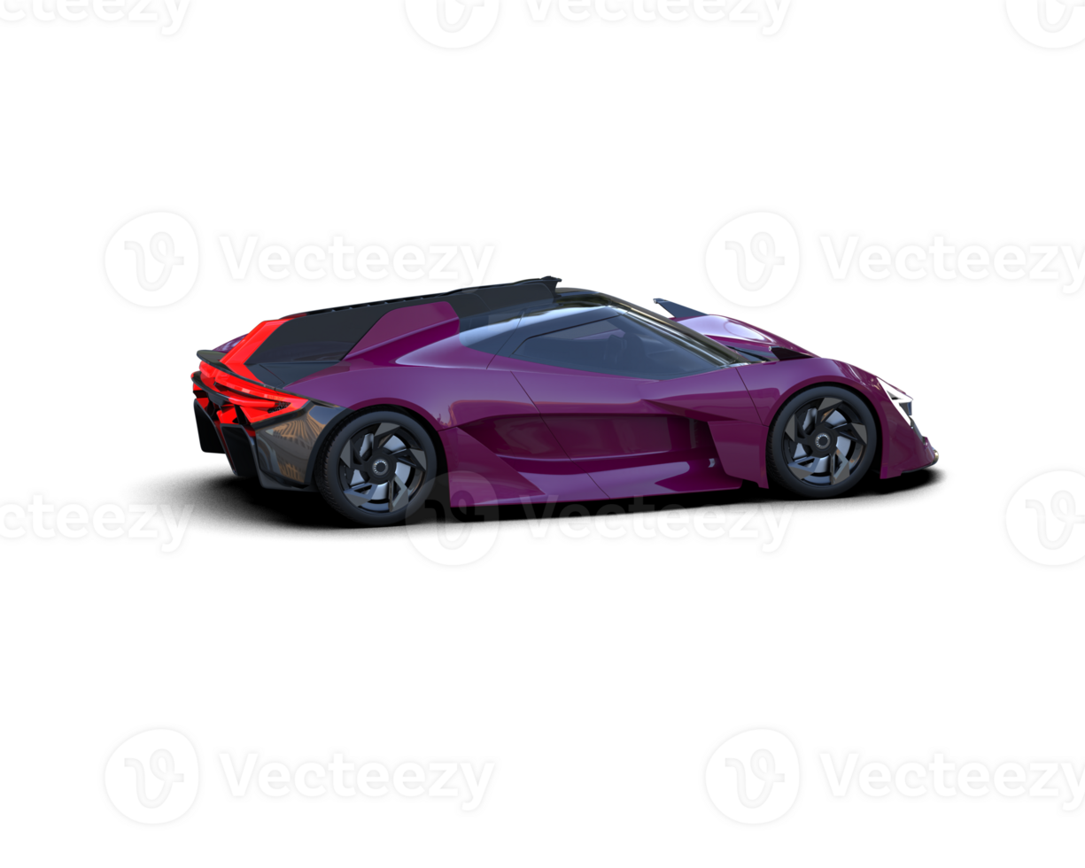 Realistic sport car isolated on background. 3d rendering - illustration png