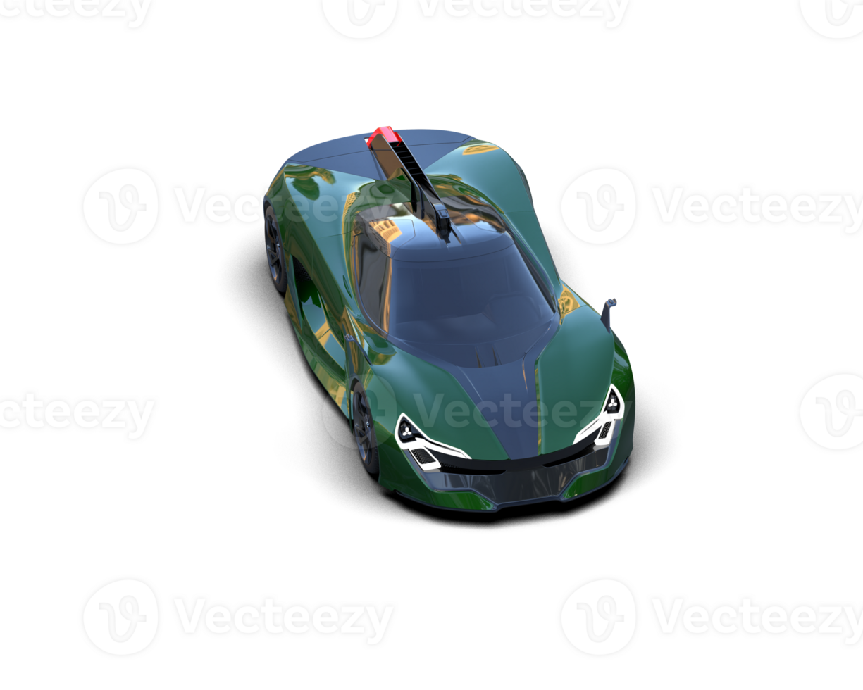 Realistic sport car isolated on background. 3d rendering - illustration png