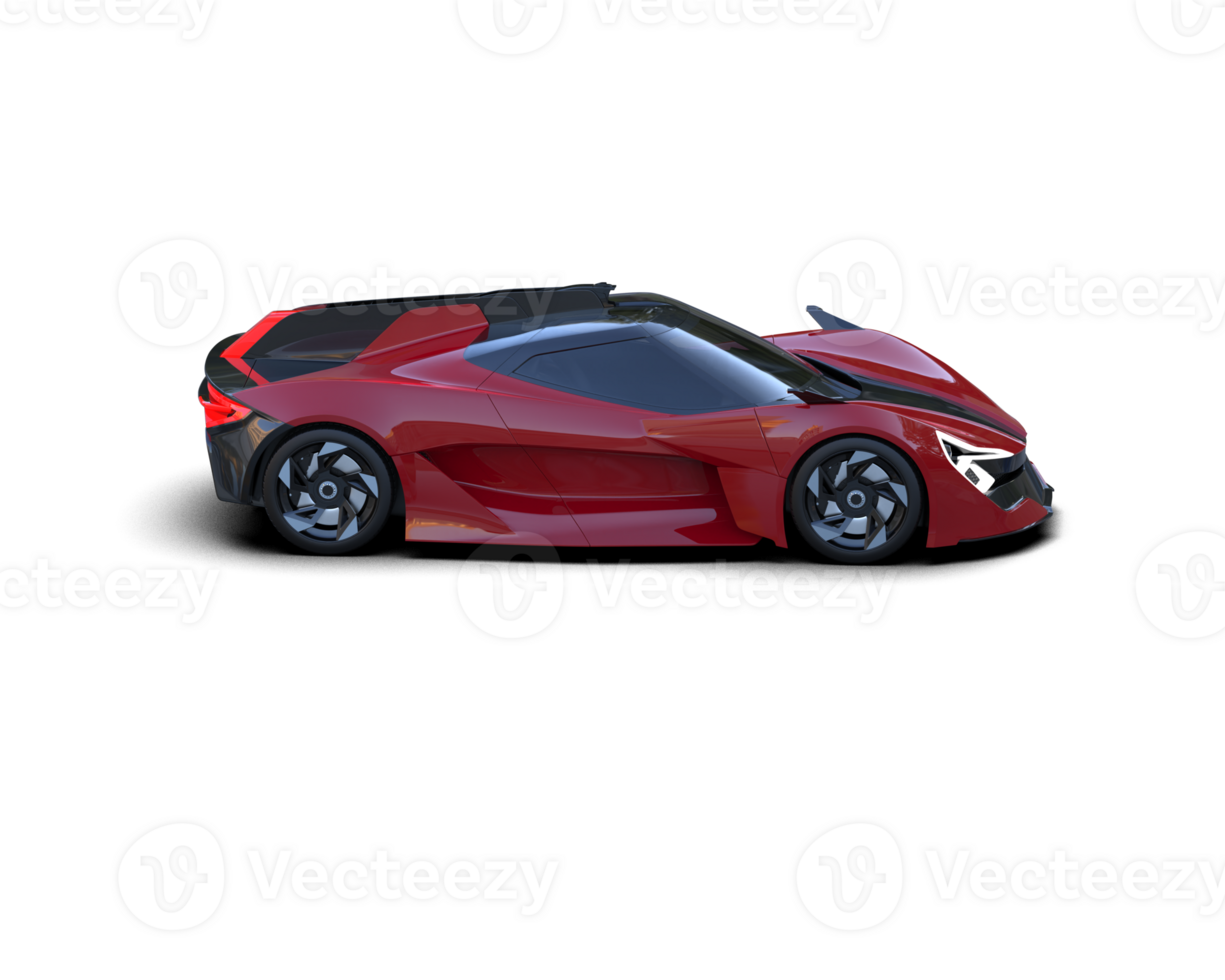 Realistic sport car isolated on background. 3d rendering - illustration png
