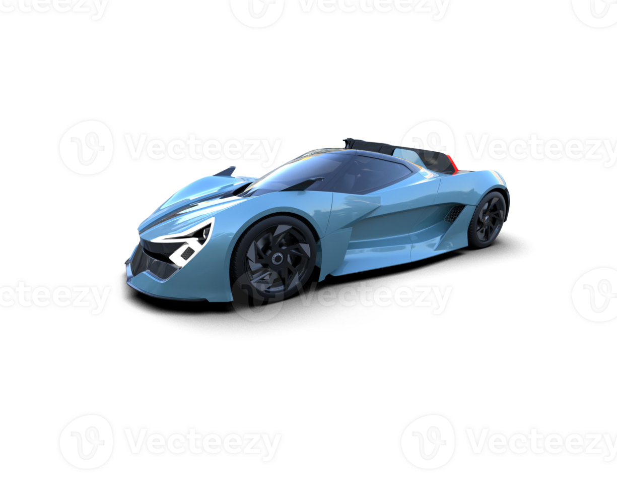 Realistic sport car isolated on background. 3d rendering - illustration png