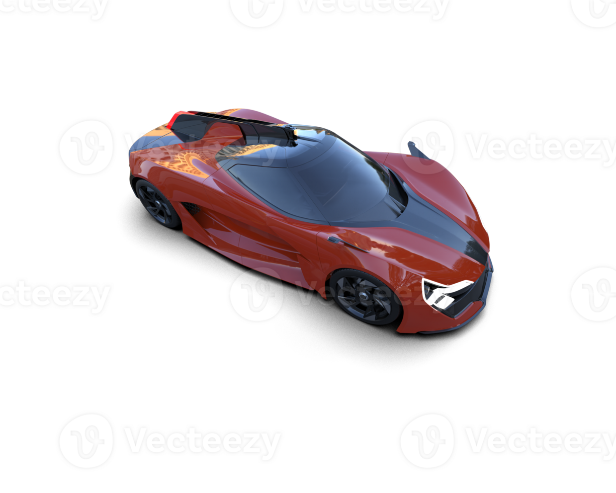 Realistic sport car isolated on background. 3d rendering - illustration png