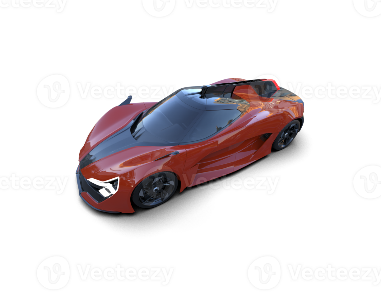 Realistic sport car isolated on background. 3d rendering - illustration png