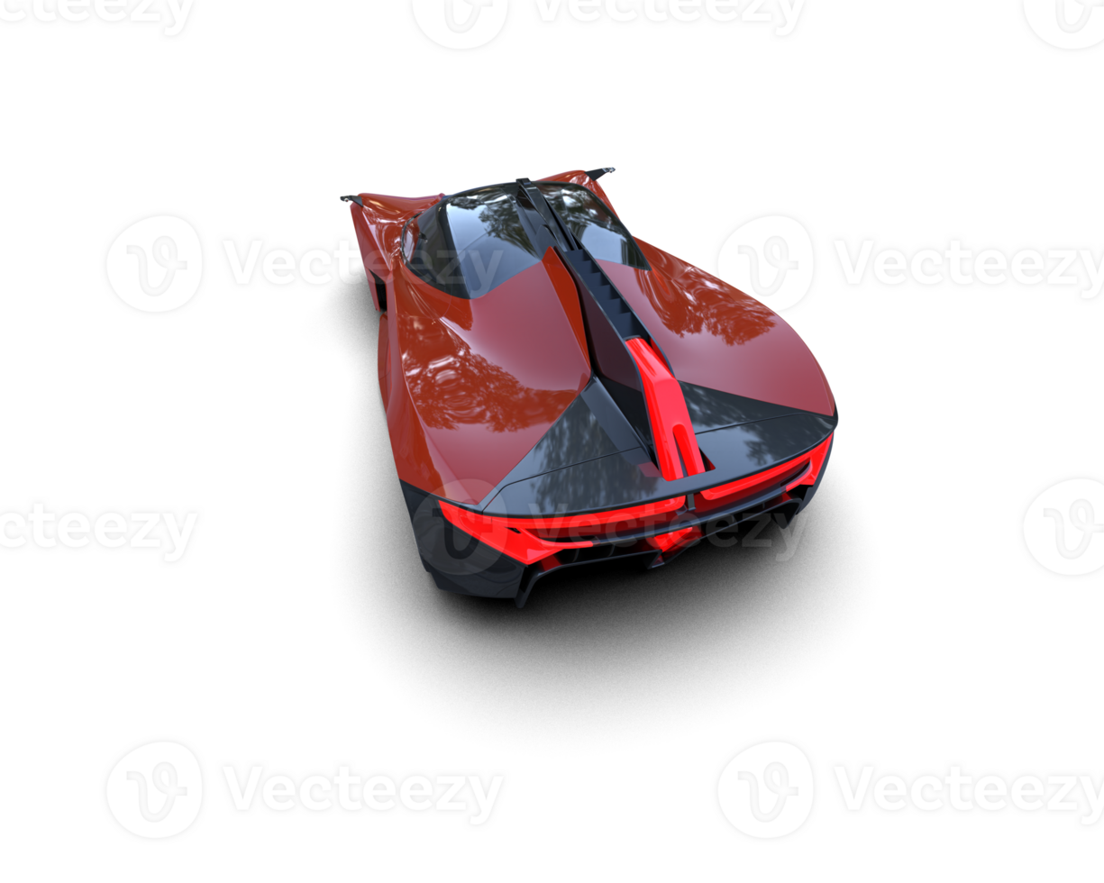 Realistic sport car isolated on background. 3d rendering - illustration png