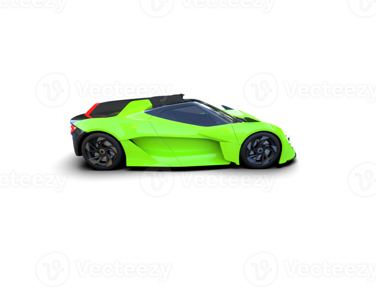 Realistic sport car isolated on background. 3d rendering - illustration png