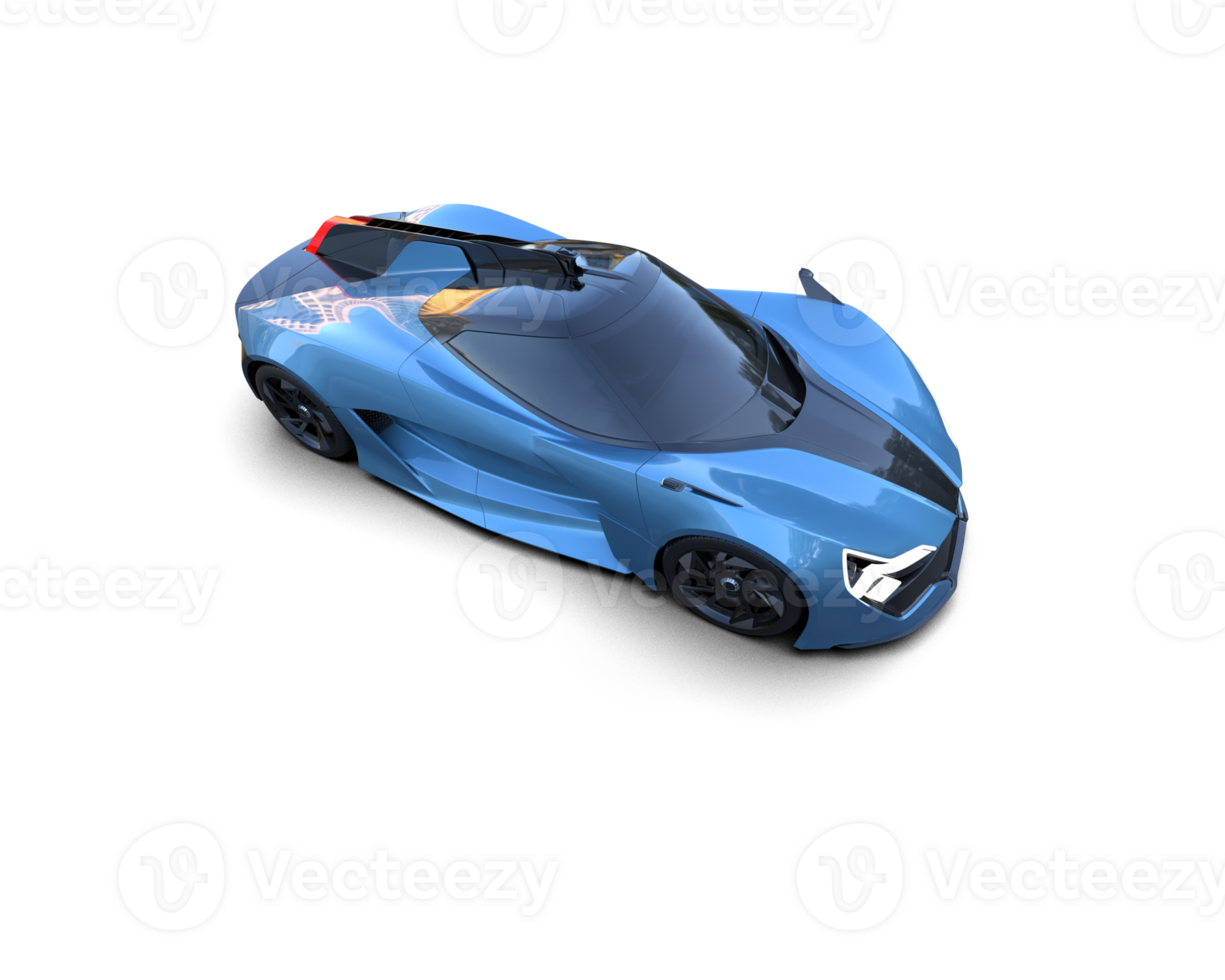 Realistic sport car isolated on background. 3d rendering - illustration png