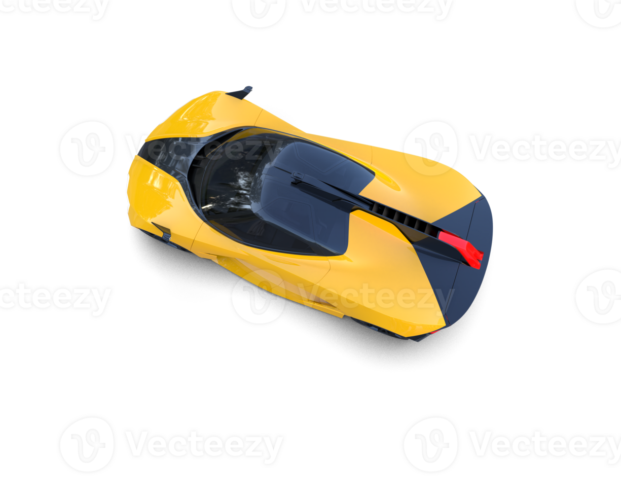 Realistic sport car isolated on background. 3d rendering - illustration png