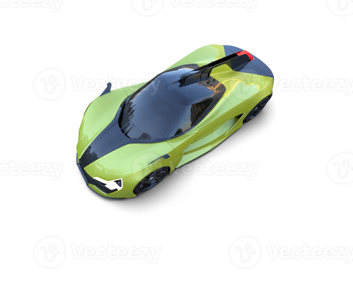 Realistic sport car isolated on background. 3d rendering - illustration png