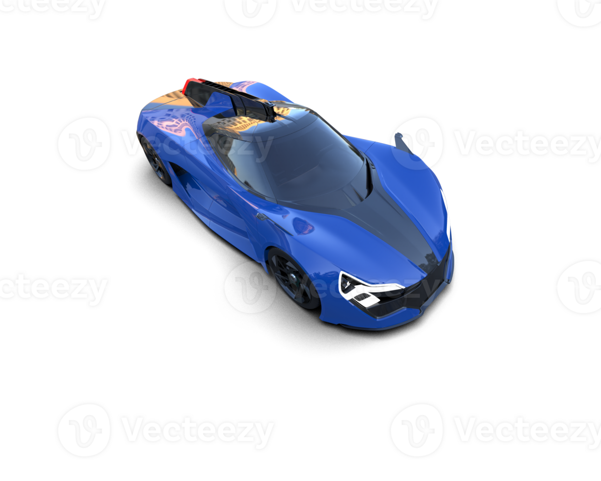 Realistic sport car isolated on background. 3d rendering - illustration png