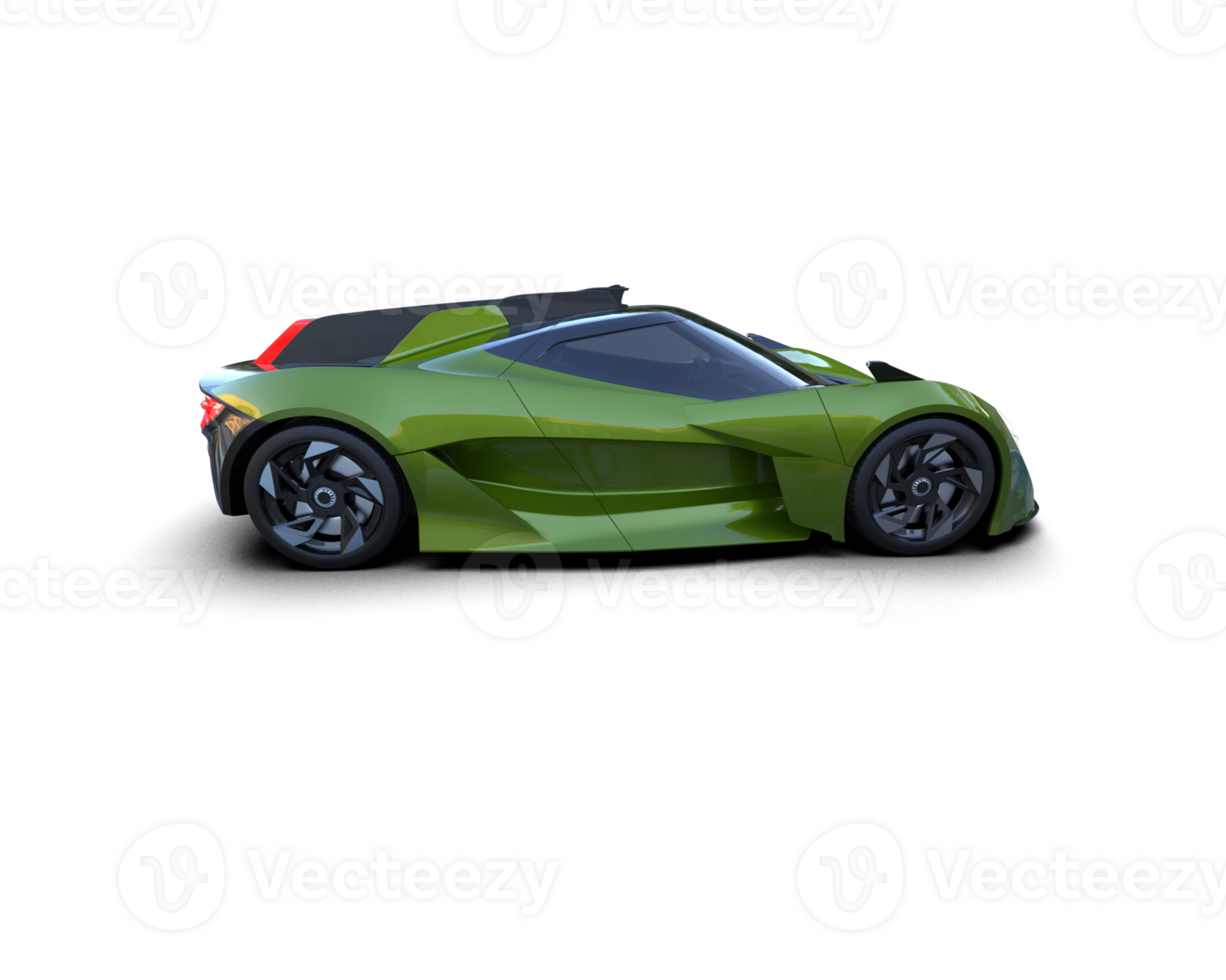 Realistic sport car isolated on background. 3d rendering - illustration png