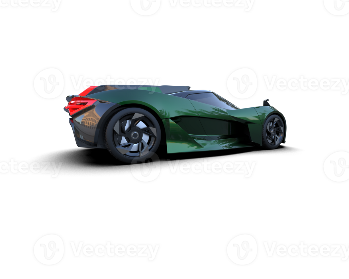 Realistic sport car isolated on background. 3d rendering - illustration png