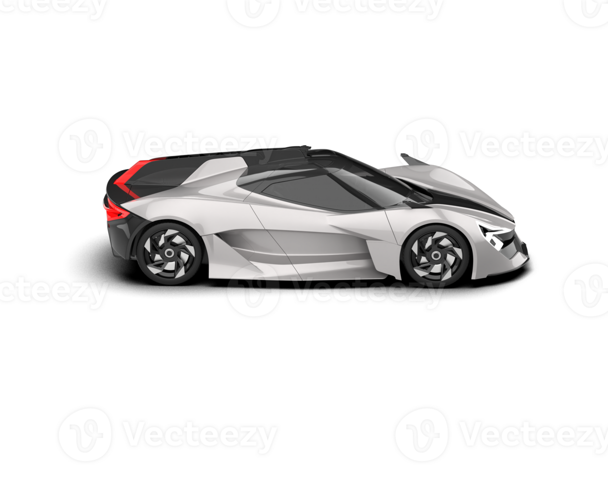 Realistic sport car isolated on background. 3d rendering - illustration png