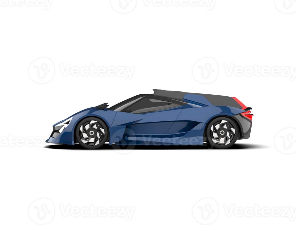 Realistic sport car isolated on background. 3d rendering - illustration png