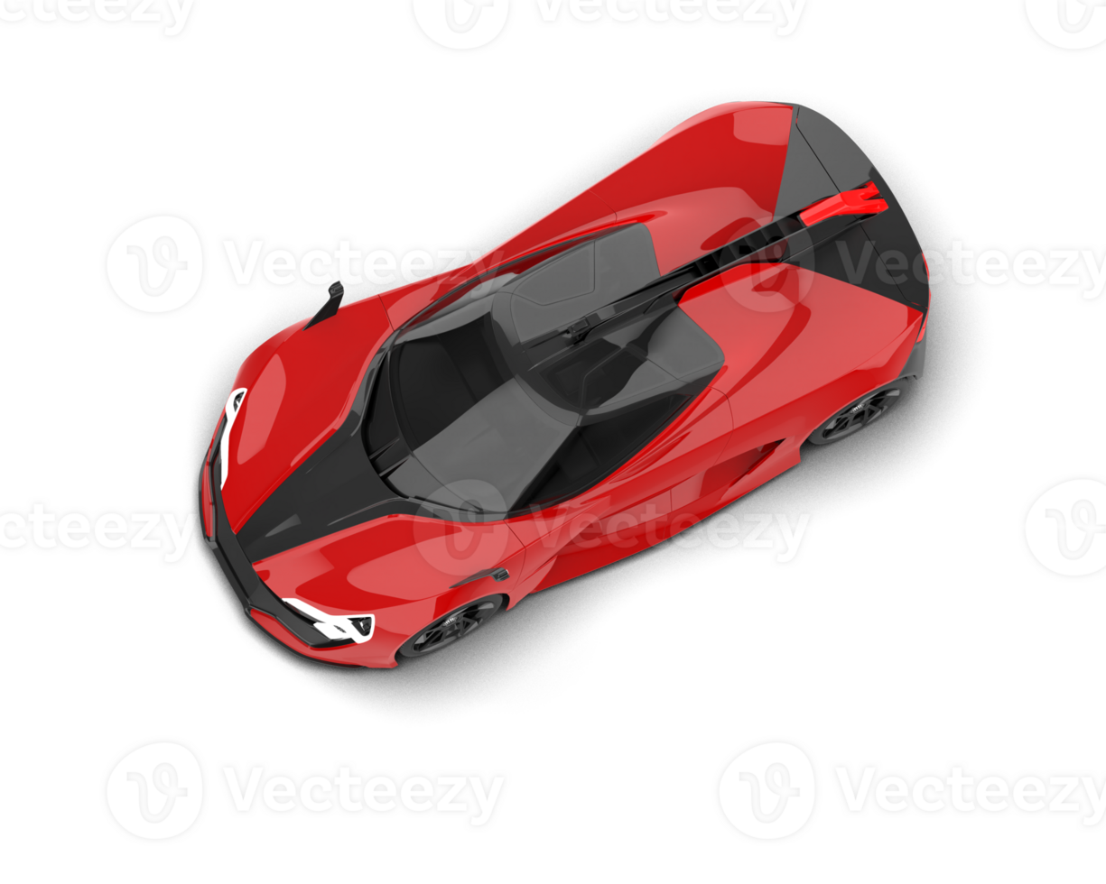 Realistic sport car isolated on background. 3d rendering - illustration png