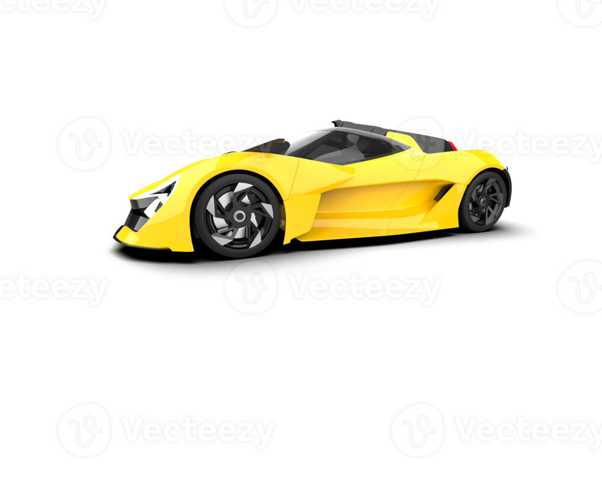 Realistic sport car isolated on background. 3d rendering - illustration png