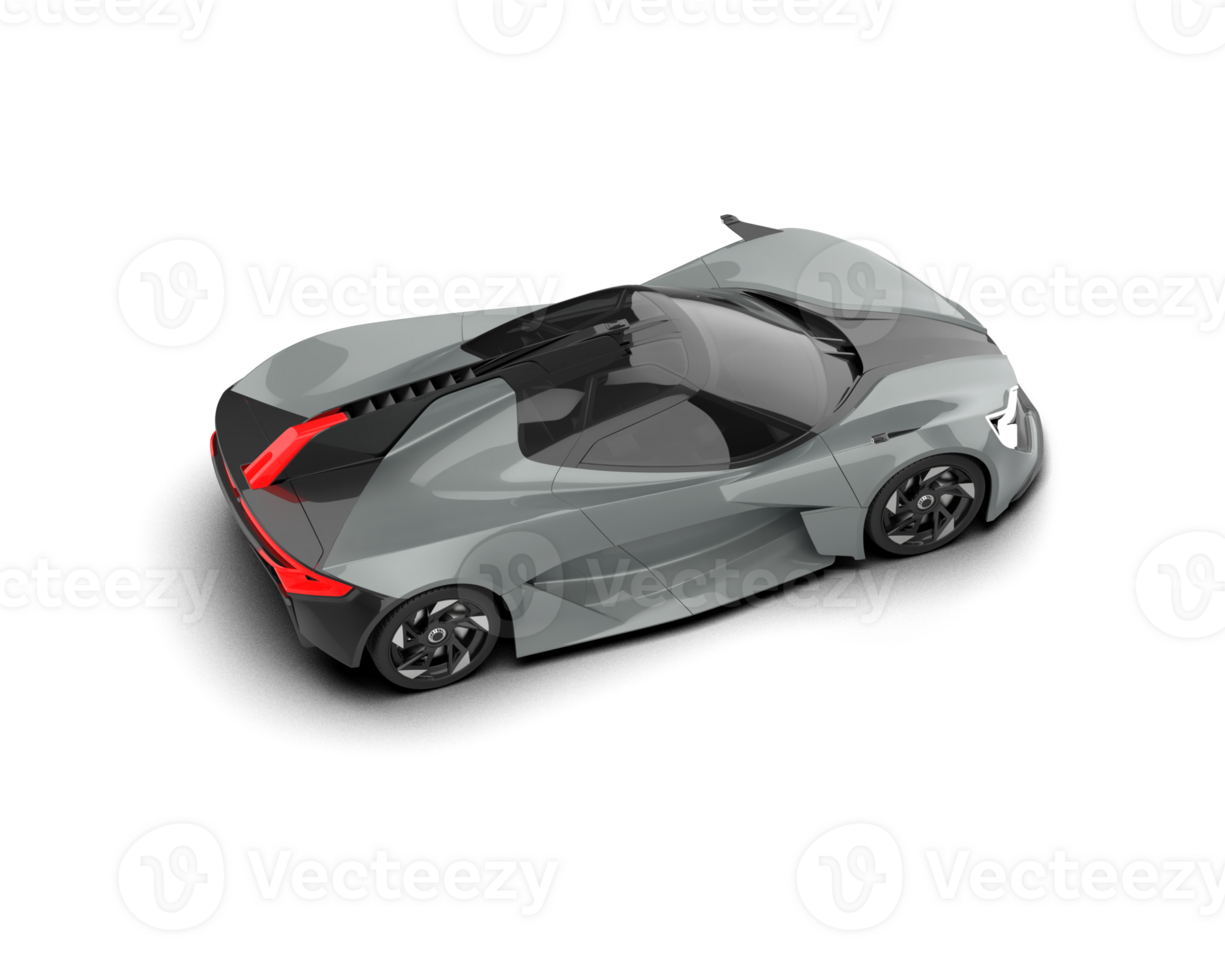 Realistic sport car isolated on background. 3d rendering - illustration png
