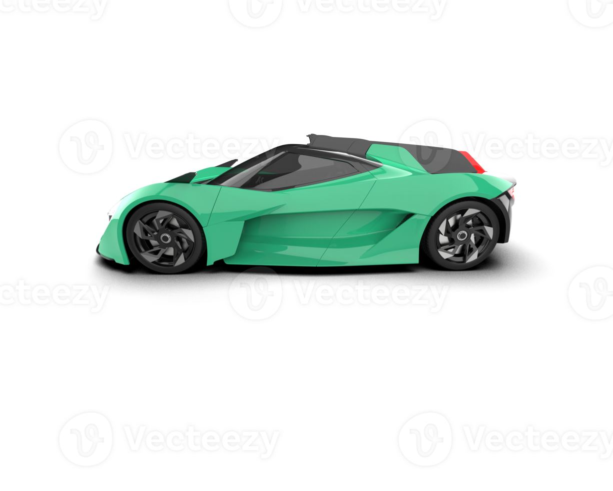 Realistic sport car isolated on background. 3d rendering - illustration png