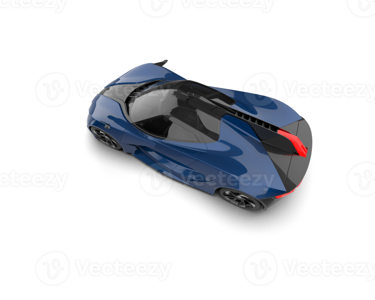 Realistic sport car isolated on background. 3d rendering - illustration png