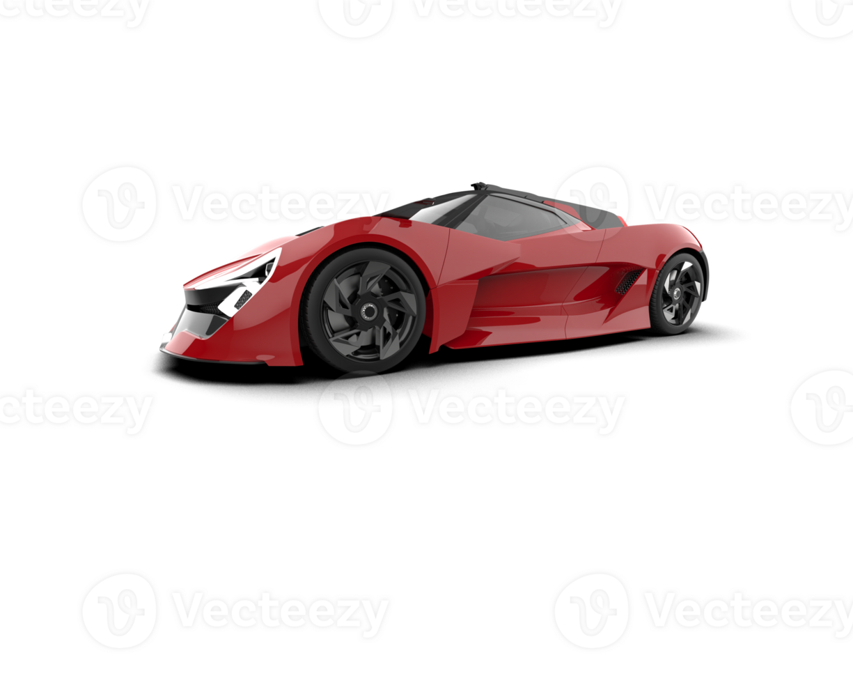 Realistic sport car isolated on background. 3d rendering - illustration png