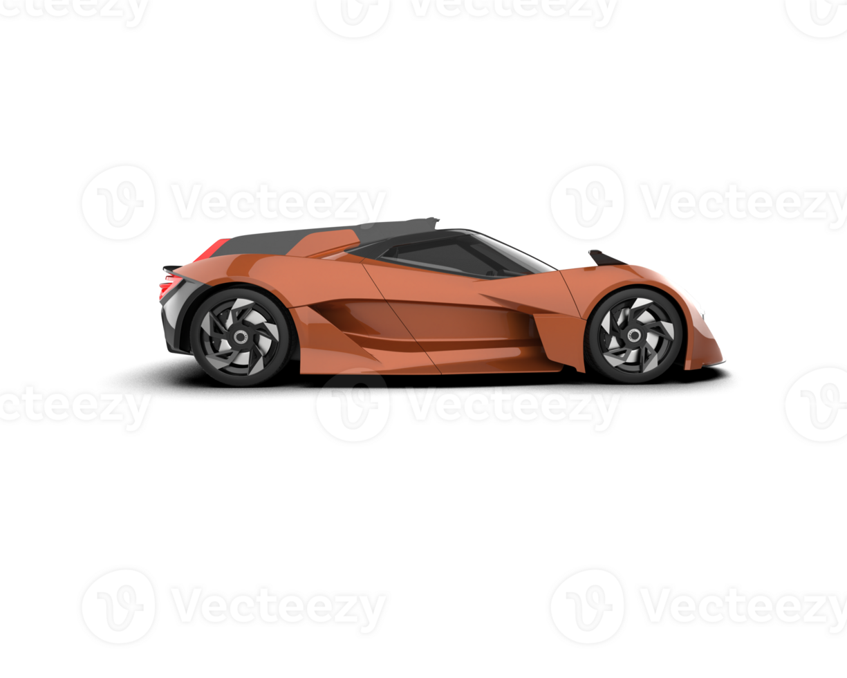 Realistic sport car isolated on background. 3d rendering - illustration png