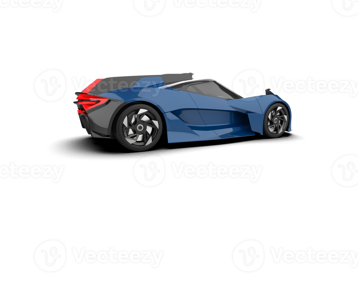 Realistic sport car isolated on background. 3d rendering - illustration png