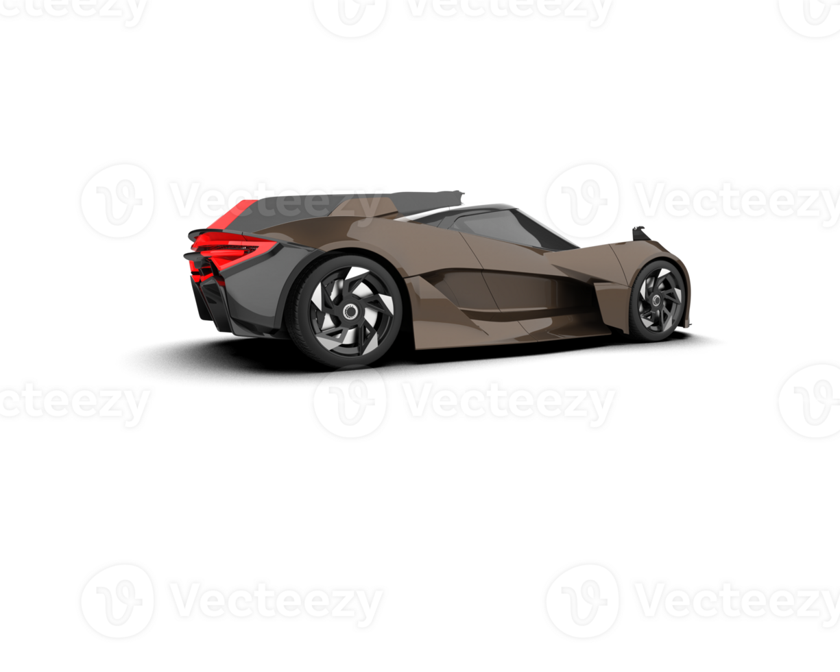 Realistic sport car isolated on background. 3d rendering - illustration png