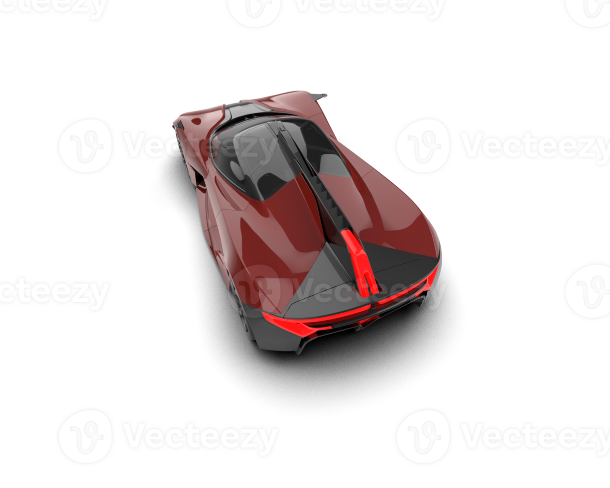 Realistic sport car isolated on background. 3d rendering - illustration png