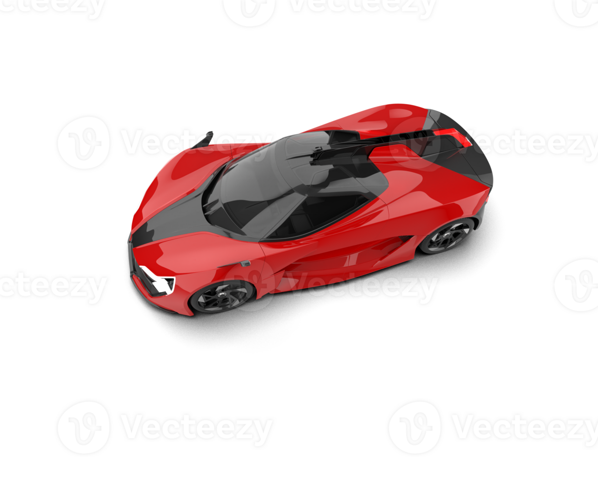 Realistic sport car isolated on background. 3d rendering - illustration png