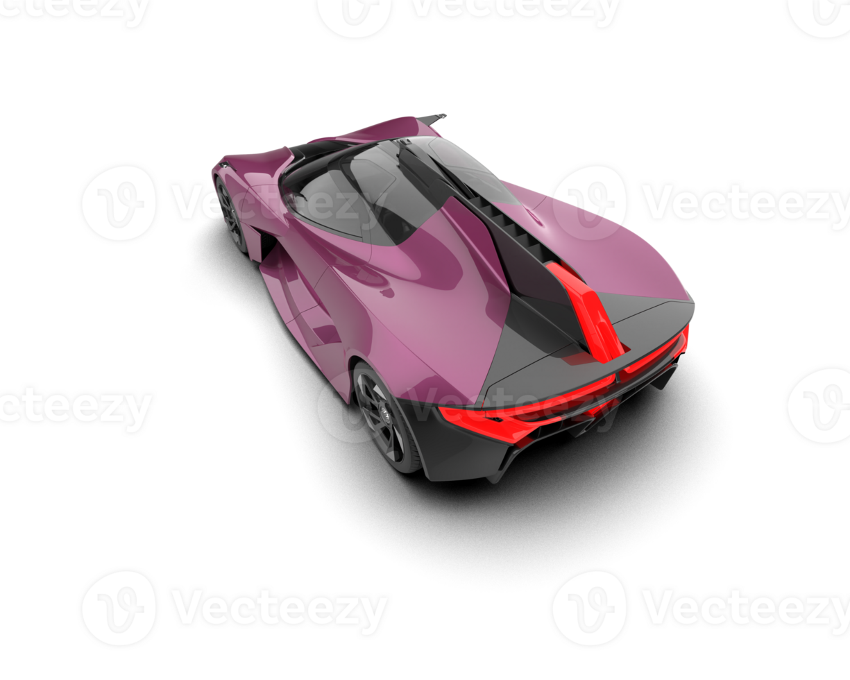 Realistic sport car isolated on background. 3d rendering - illustration png