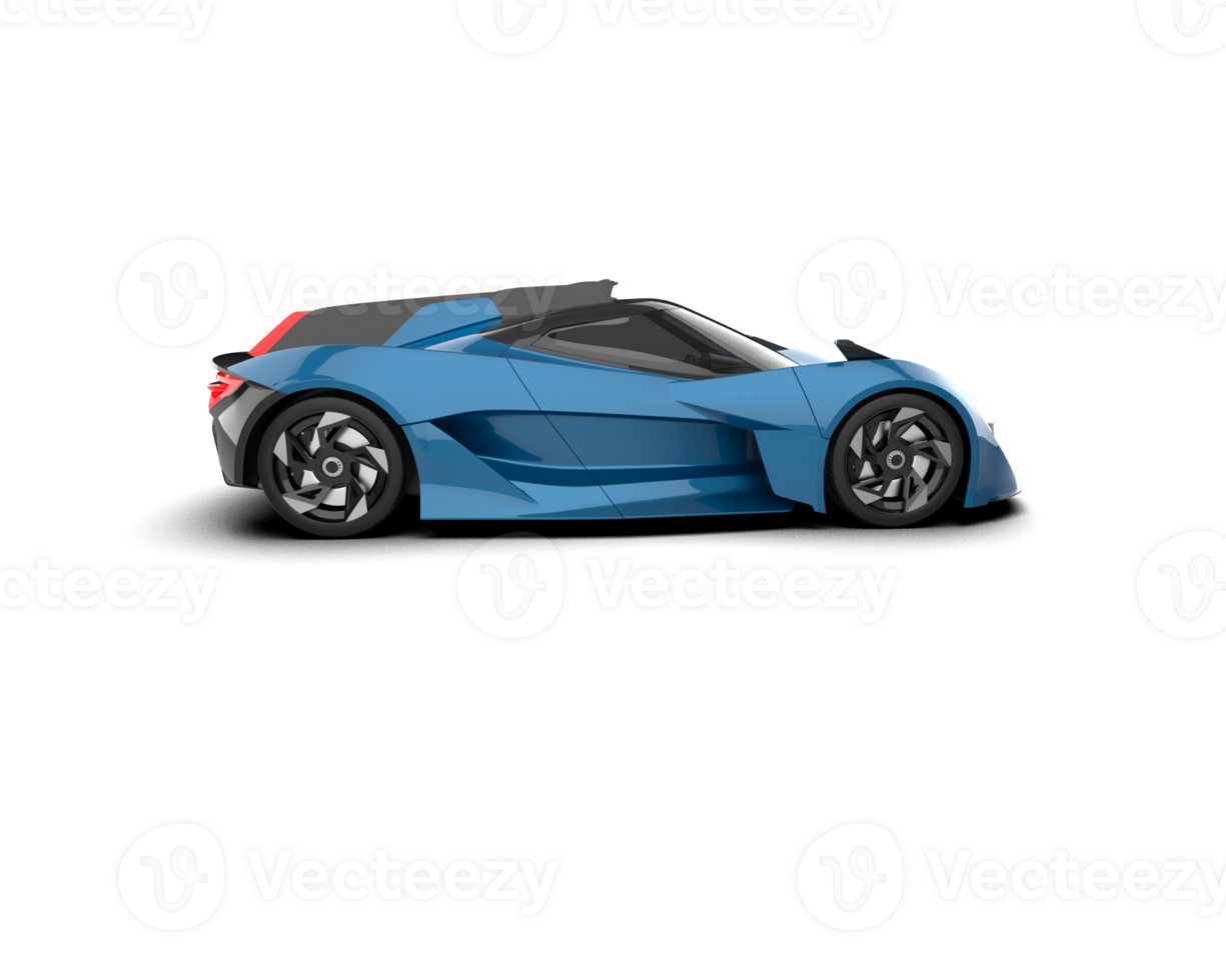 Realistic sport car isolated on background. 3d rendering - illustration png