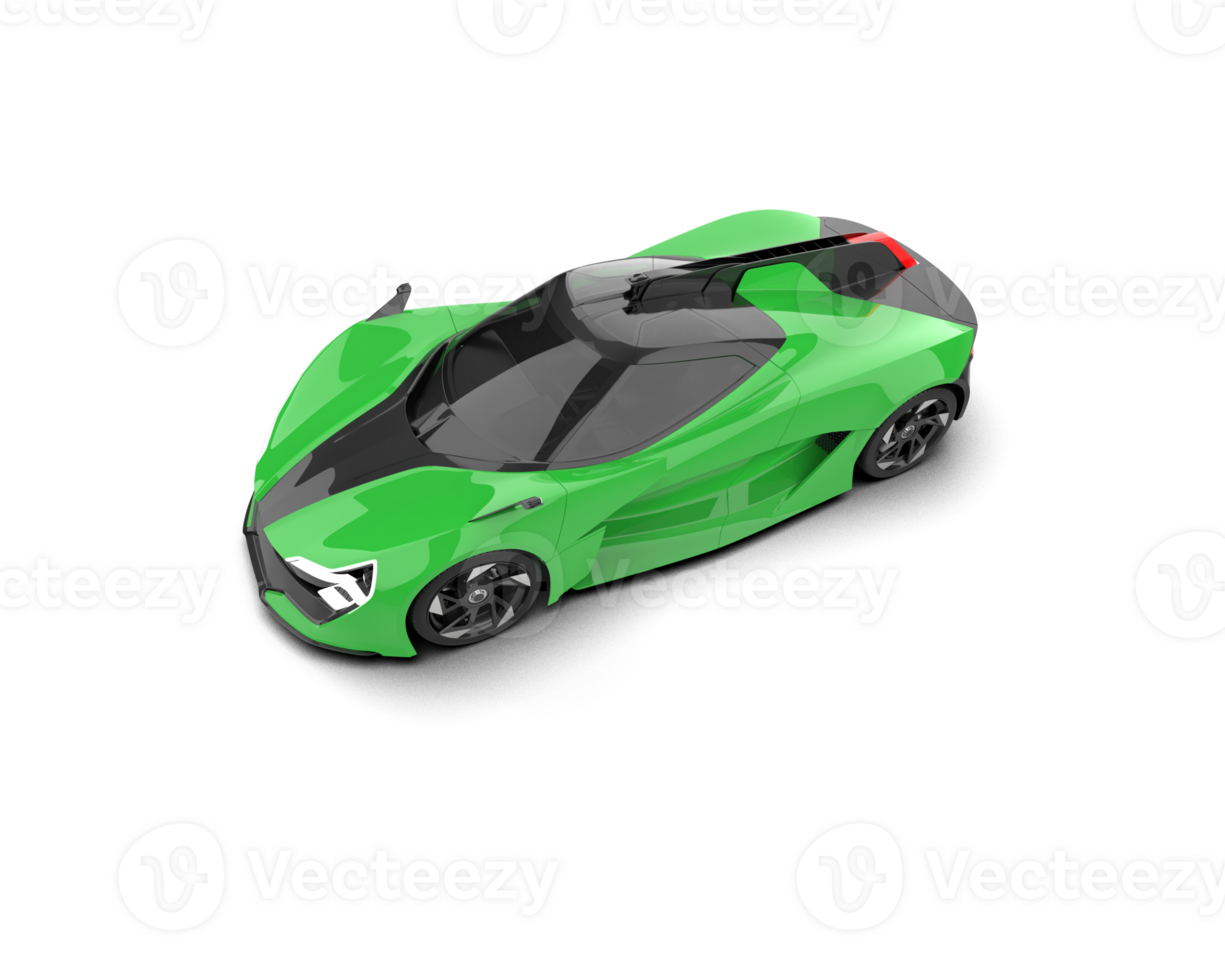 Realistic sport car isolated on background. 3d rendering - illustration png