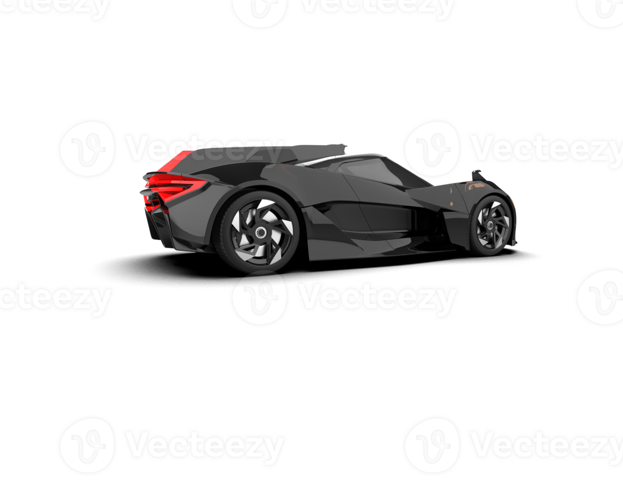 Realistic sport car isolated on background. 3d rendering - illustration png