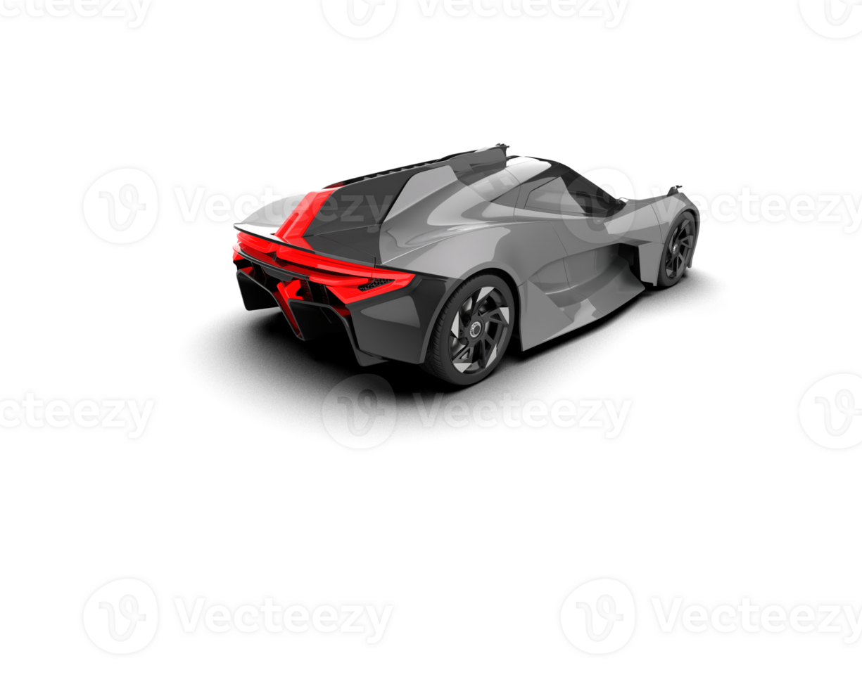 Realistic sport car isolated on background. 3d rendering - illustration png