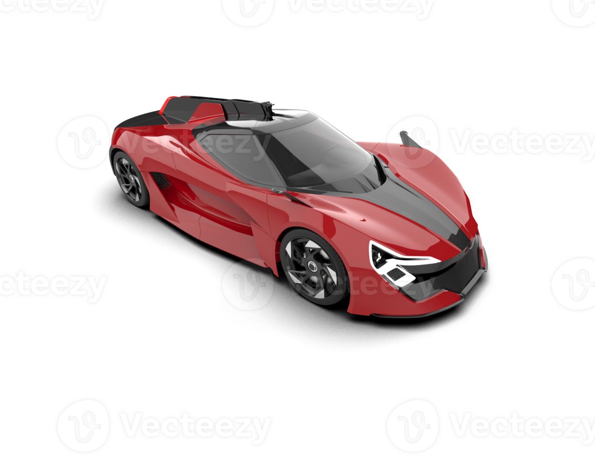 Realistic sport car isolated on background. 3d rendering - illustration png