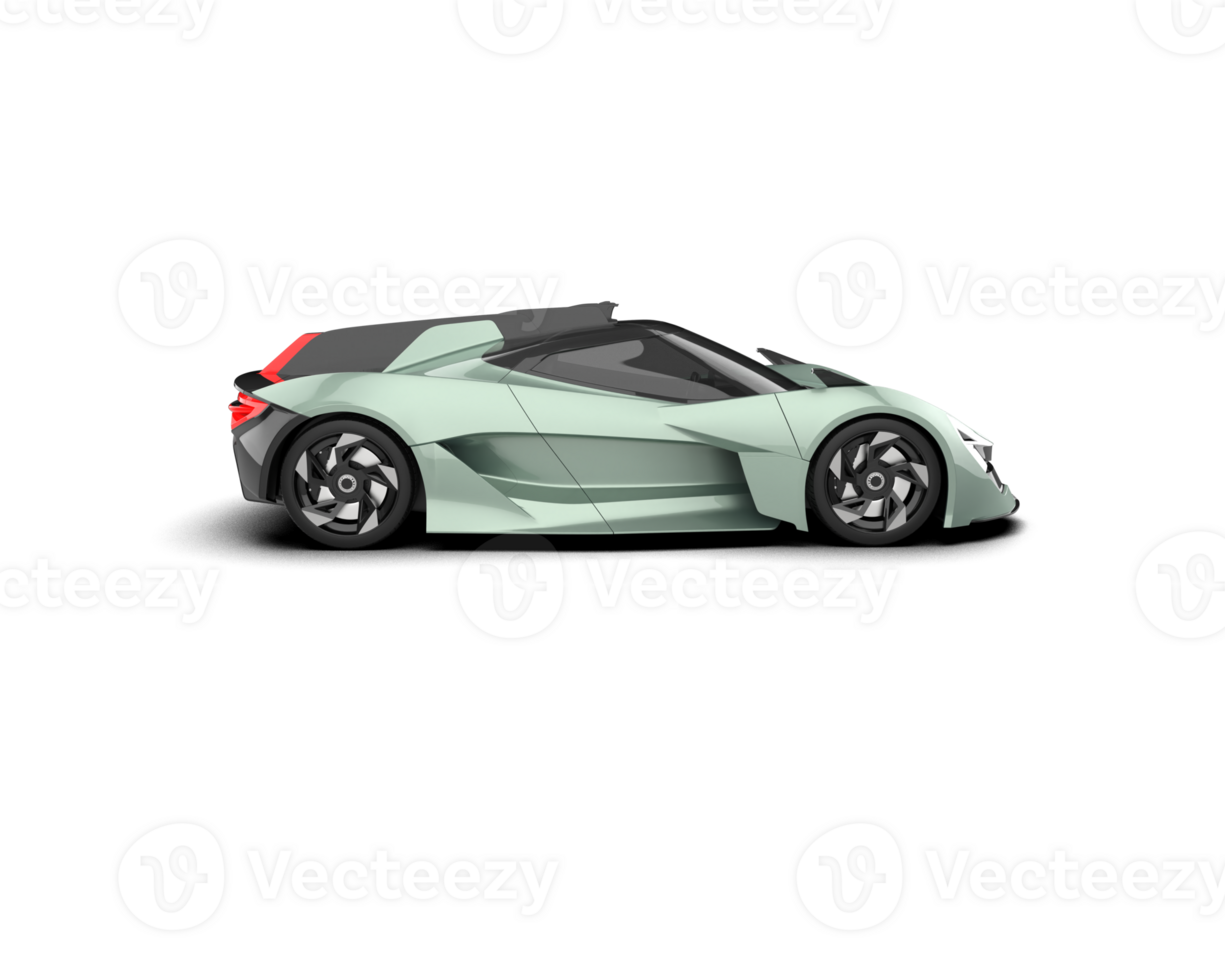 Realistic sport car isolated on background. 3d rendering - illustration png