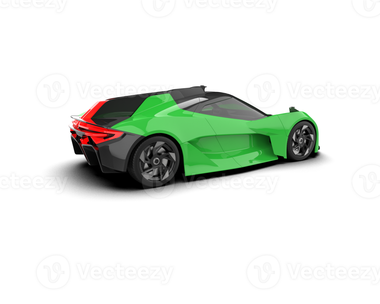 Realistic sport car isolated on background. 3d rendering - illustration png