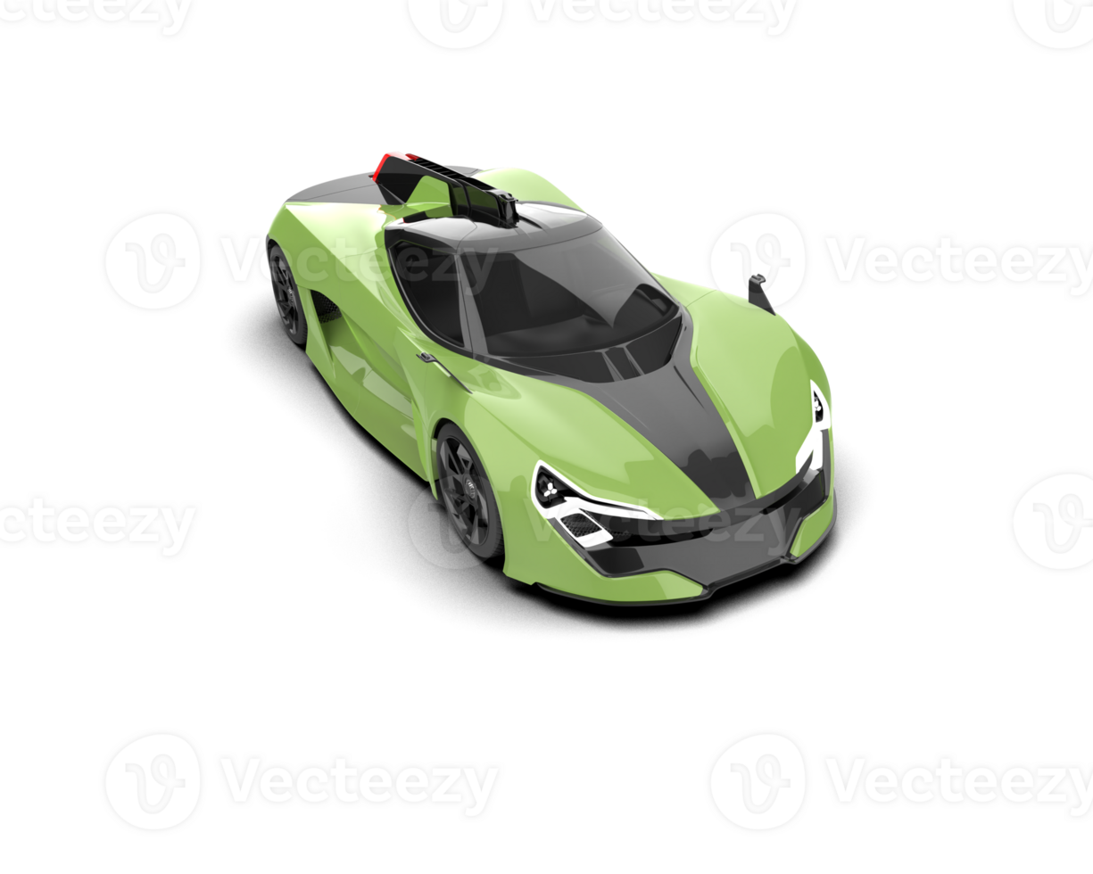 Realistic sport car isolated on background. 3d rendering - illustration png