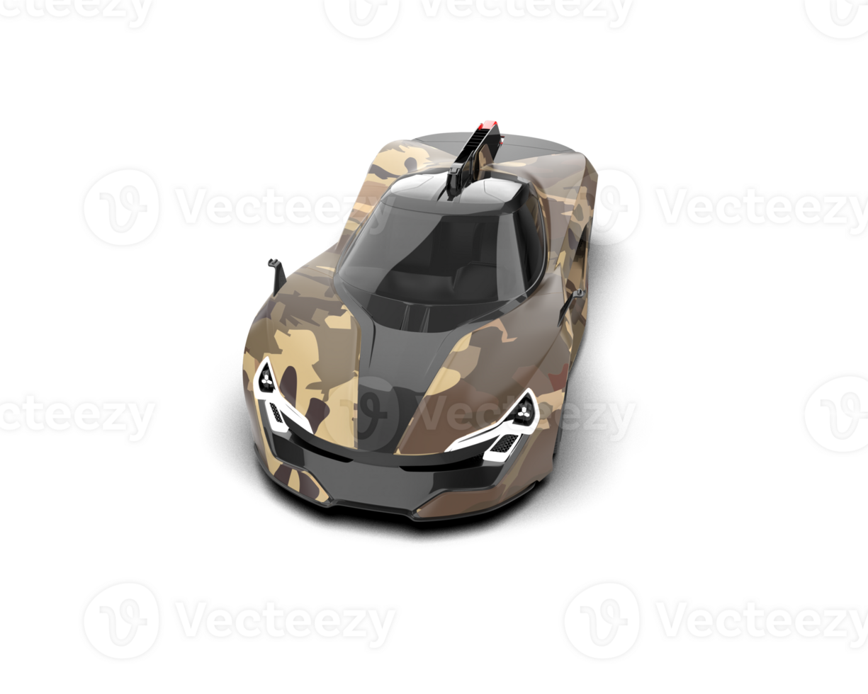 Realistic sport car isolated on background. 3d rendering - illustration png