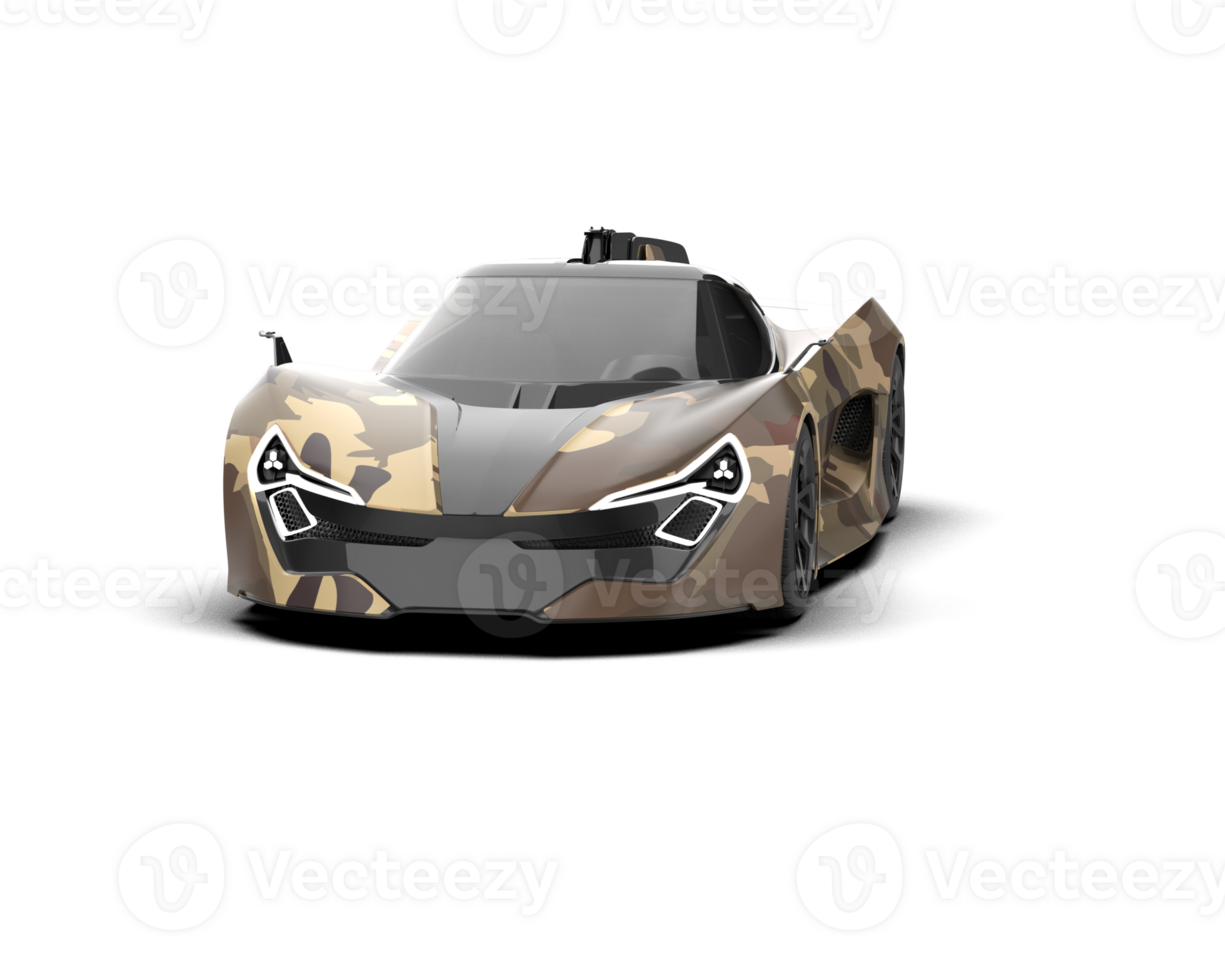 Realistic sport car isolated on background. 3d rendering - illustration png