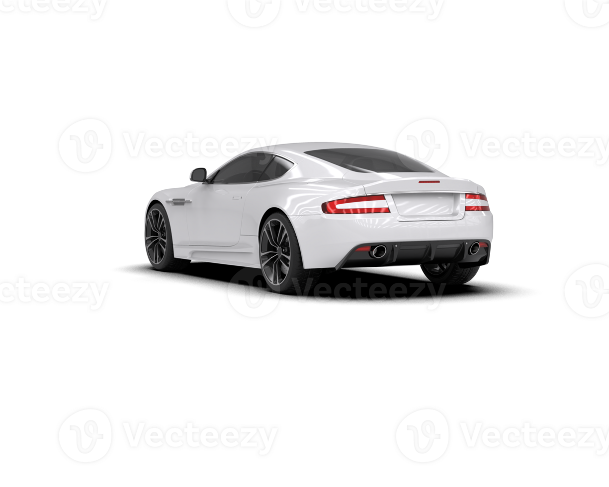 Realistic sport car isolated on background. 3d rendering - illustration png