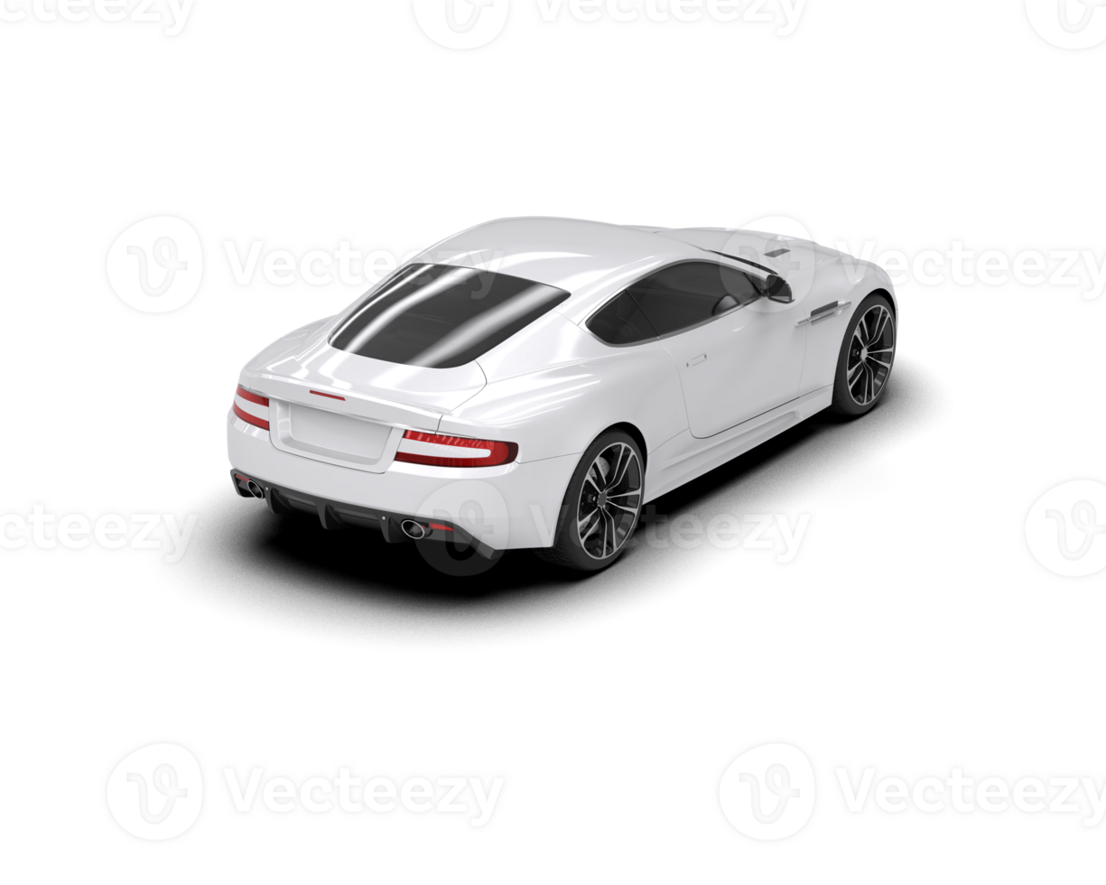 Realistic sport car isolated on background. 3d rendering - illustration png