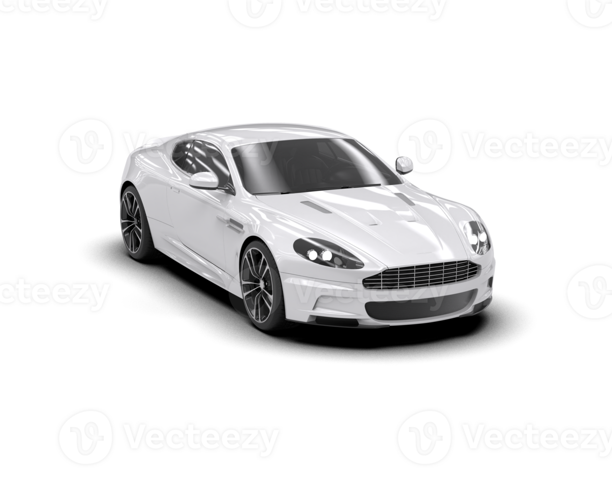 Realistic sport car isolated on background. 3d rendering - illustration png