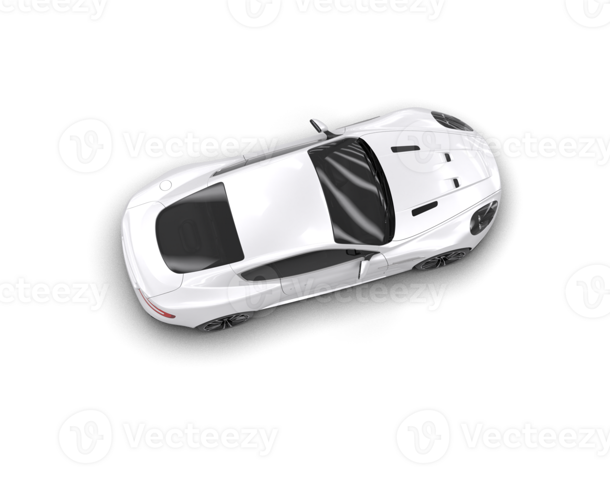 Realistic sport car isolated on background. 3d rendering - illustration png
