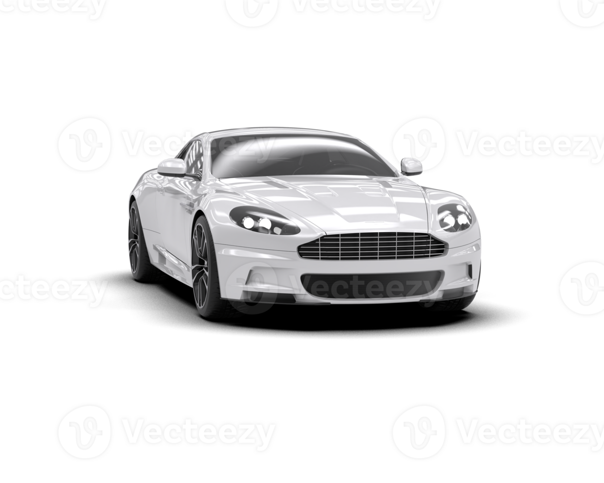 Realistic sport car isolated on background. 3d rendering - illustration png